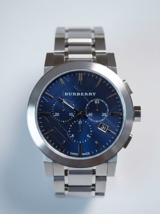 BURBERRY 9363 CHRONO WATCH BLUE- OPEN BOX